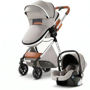 Movebaby™ 3-in-1 Kinderwagen – Lichtgewicht & Opvouwbaar | Geschikt vanaf Geboorte Movebaby