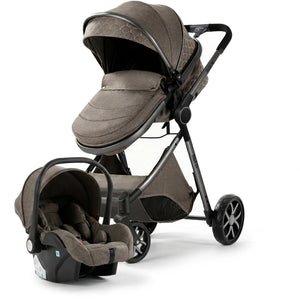 Movebaby™ 3-in-1 Kinderwagen – Lichtgewicht & Opvouwbaar | Geschikt vanaf Geboorte Movebaby
