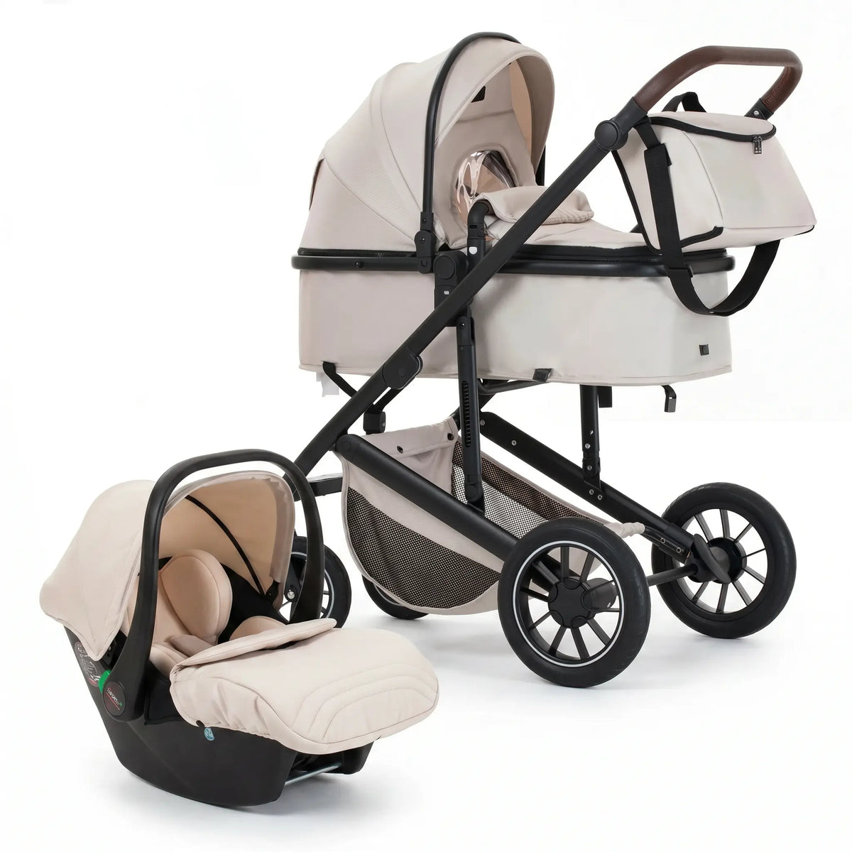 Movebaby™ 3-in-1 Kinderwagen met Autostoel – Tot 20 KG | Compleet met Accessoires Movebaby