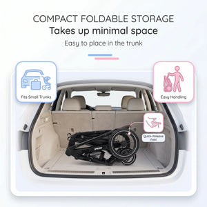 Movebaby™ Luxe 3-in-1 Kinderwagen – Omkeerbaar & Compleet | 9 Accessoires Inbegrepen Movebaby