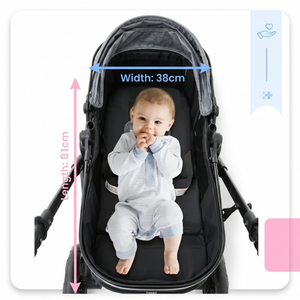 Movebaby™ Luxury 3-in-1 Stroller – Complete with 9 Accessories | Adjustable, Foldable & Suitable from Birth | Video