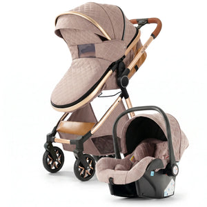 Movebaby™ 3-in-1 Kinderwagen – Lichtgewicht & Opvouwbaar | Geschikt vanaf Geboorte Movebaby