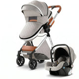 Movebaby™ 3-in-1 Kinderwagen – Lichtgewicht & Opvouwbaar | Geschikt vanaf Geboorte Movebaby