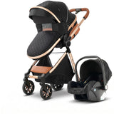 Movebaby™ 3-in-1 Kinderwagen – Lichtgewicht & Opvouwbaar | Geschikt vanaf Geboorte Movebaby