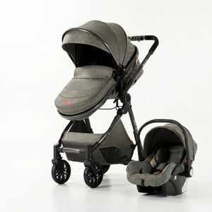 Movebaby™ 3-in-1 Kinderwagen – Lichtgewicht & Opvouwbaar | Geschikt vanaf Geboorte Movebaby