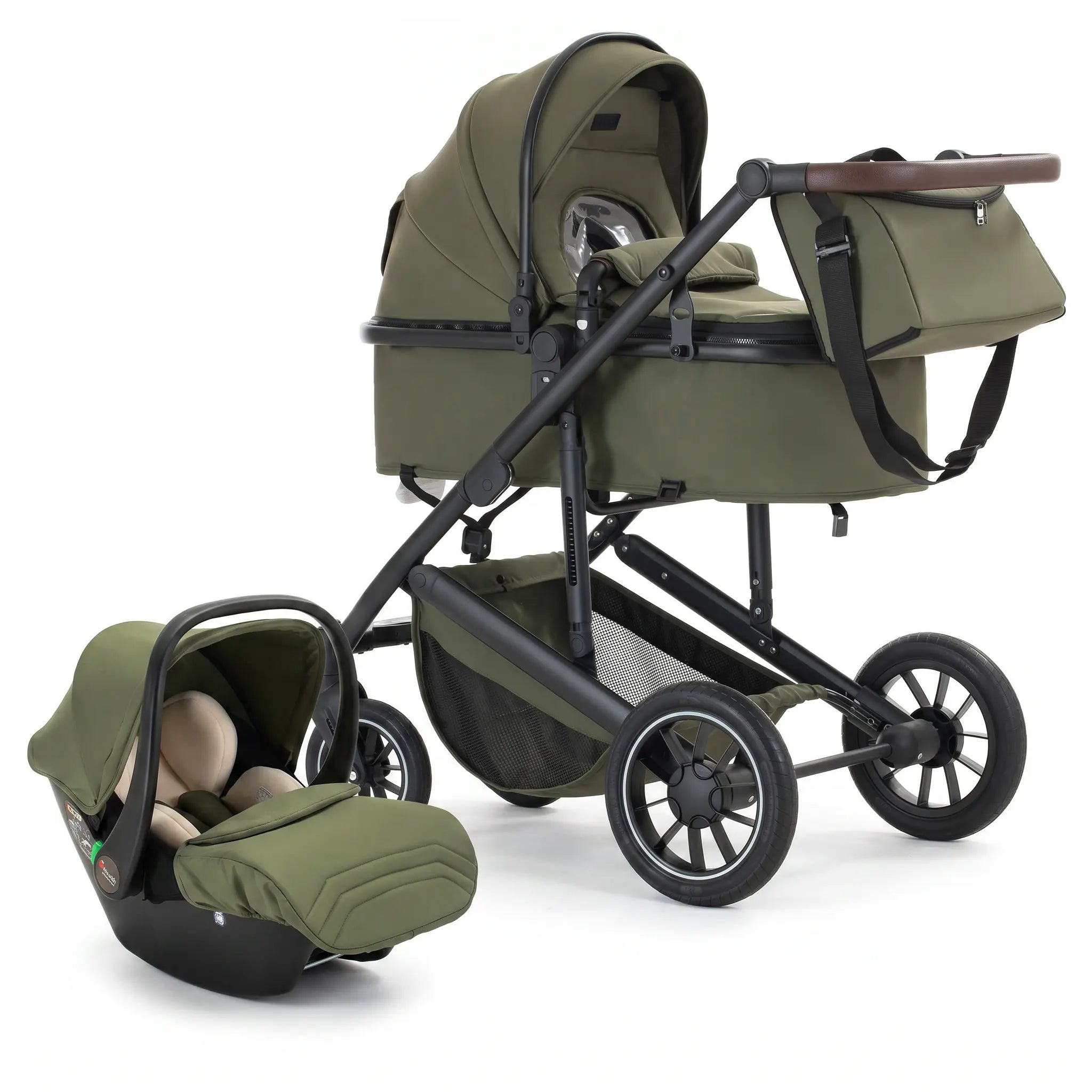Movebaby™ 3-in-1 Kinderwagen met Autostoel – Tot 20 KG | Compleet met Accessoires Movebaby
